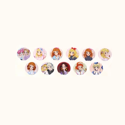【Pre-Order】Aikatsu! x Sanyueshou - Badge Blind Box - AIKATSU!STYLE ver. vol.1