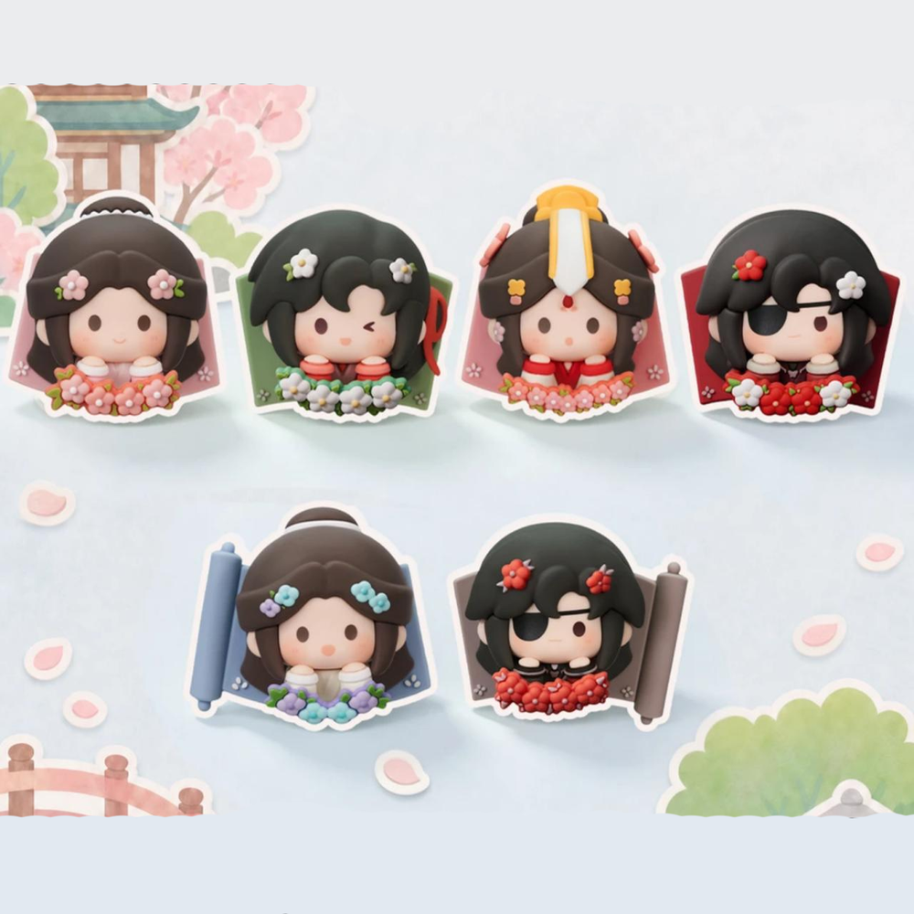 【Pre-Order】Heaven Official's Blessing - Lucky Plush Flower Fridge Magnet Blind Box