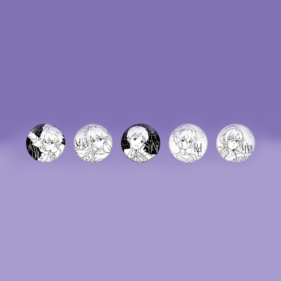 Evangelion - The Night of Fantasy Series - Line-Art Badge Blind Box