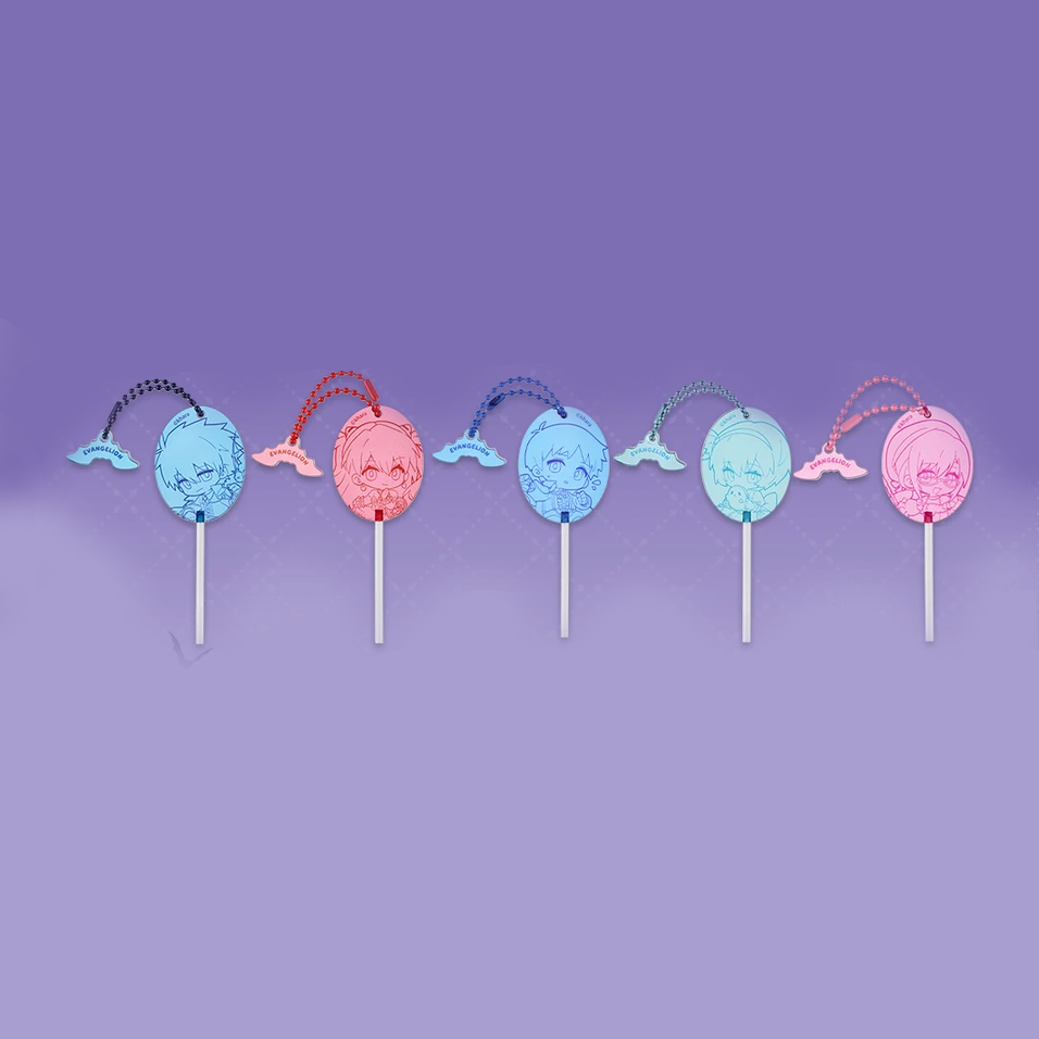Evangelion - The Night of Fantasy Series - Chibi Line-Art Lollipop Charm