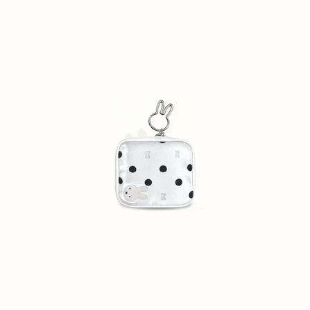 【Pre-Order】Miffy x w.management - Black & White Polka Dot Coin Purse