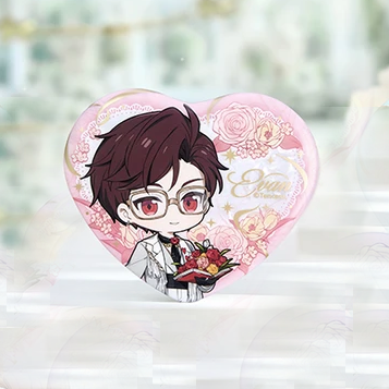 Light and Night x GOODSLOVE - Moment & Eternity Series - Chibi Heart Tinplate Badge