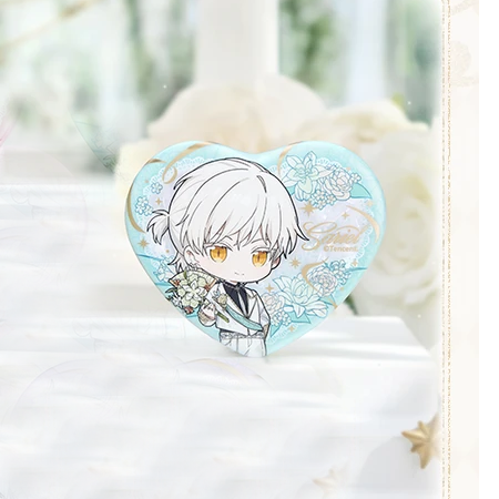Light and Night x GOODSLOVE - Moment & Eternity Series - Chibi Heart Tinplate Badge