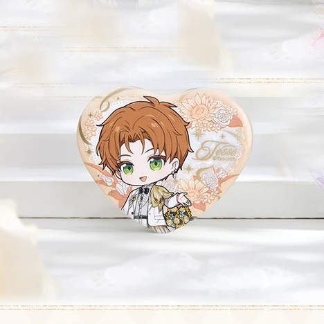 Light and Night x GOODSLOVE - Moment & Eternity Series - Chibi Heart Tinplate Badge