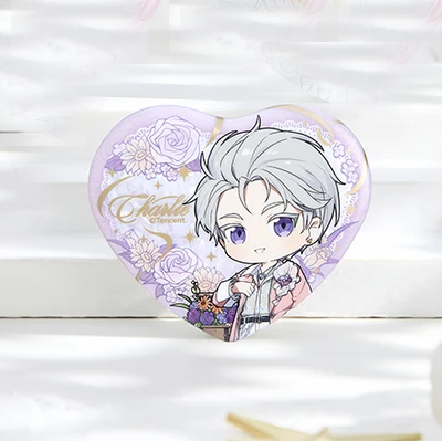 Light and Night x GOODSLOVE - Moment & Eternity Series - Chibi Heart Tinplate Badge