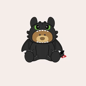 【Pre-Order】How to Train Your Dragon - Gift Bear Sitting Plush