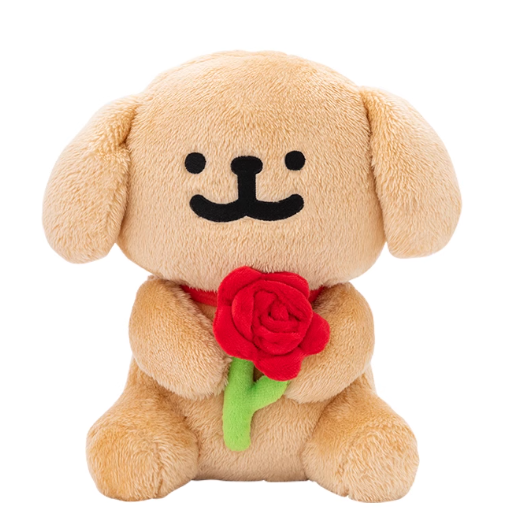 Line Puppy - Rose Plush Toy