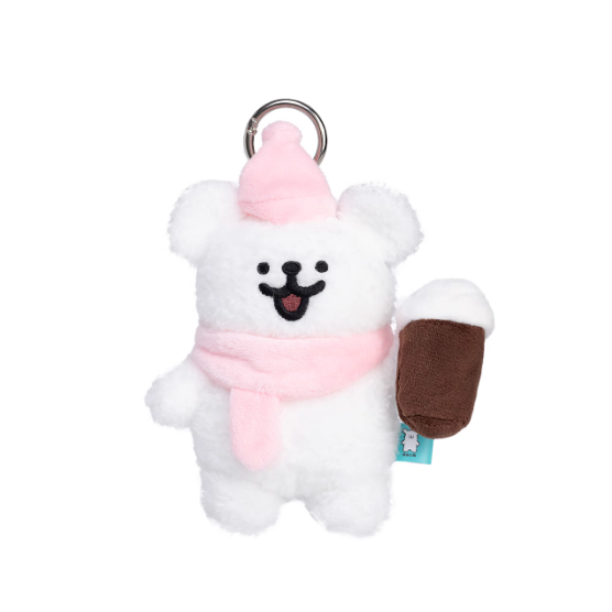 Line Puppy - Latte Coffee Pendant Plush Toy