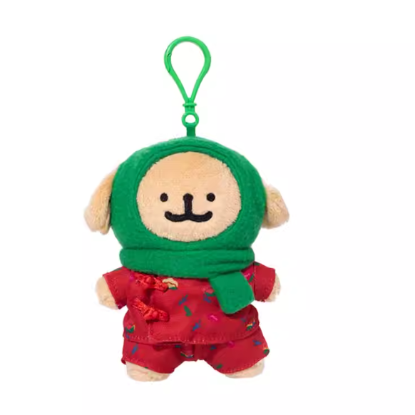 Line Puppy - Northeast Flower Cotton Padded Jacket Series Plush Pendants