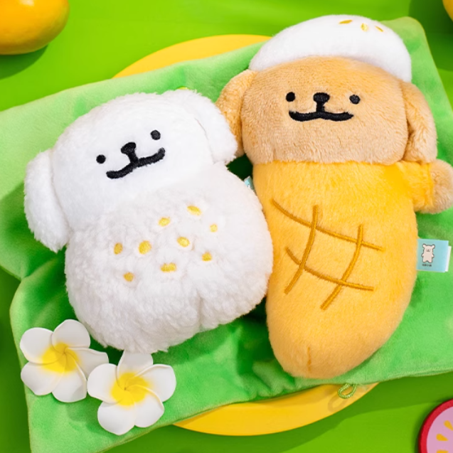 Line Puppy - Mango Sticky Rice Bouquet Plush Doll