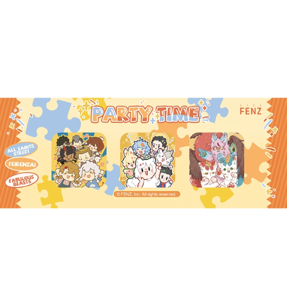 Non Human - Party Time Series Badge Set