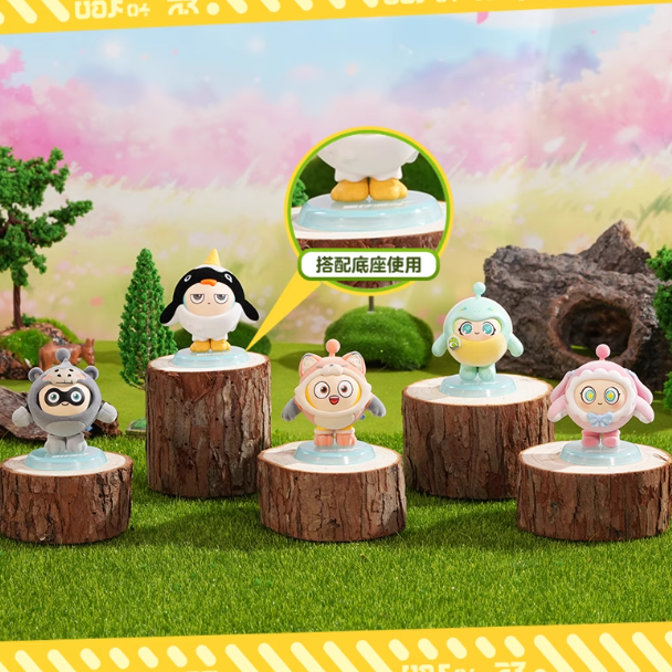 Eggy Party - Animal Series Flocked Plush Blind Box