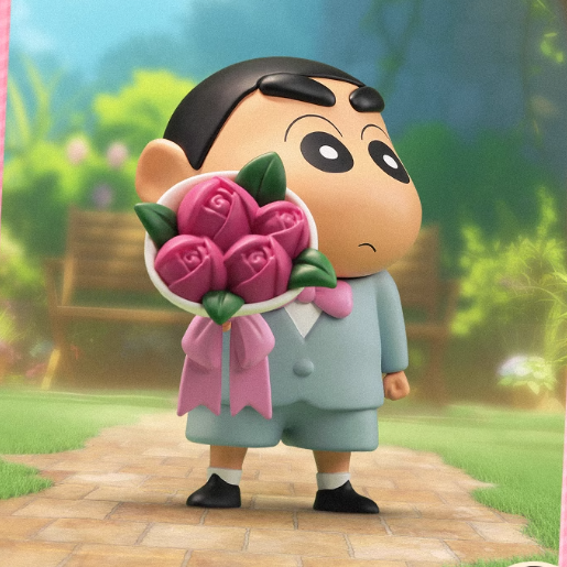 Crayon Shin Chan - Limited Edition Elegant Rose Figurine