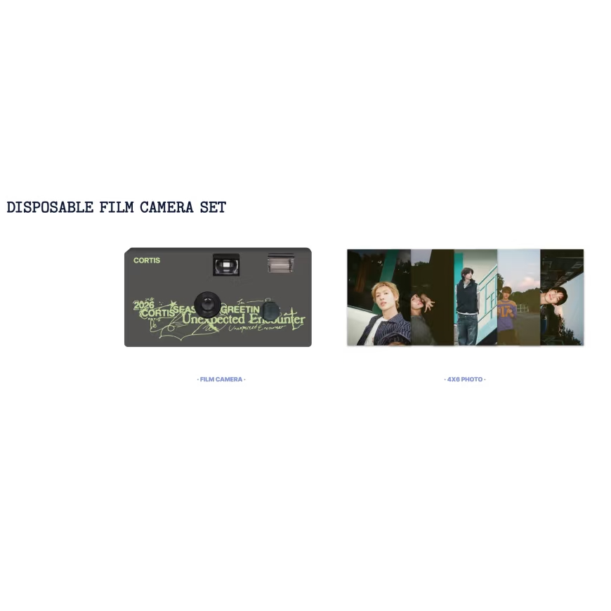 HYBE - CORTIS DISPOSABLE FILM CAMERA SET