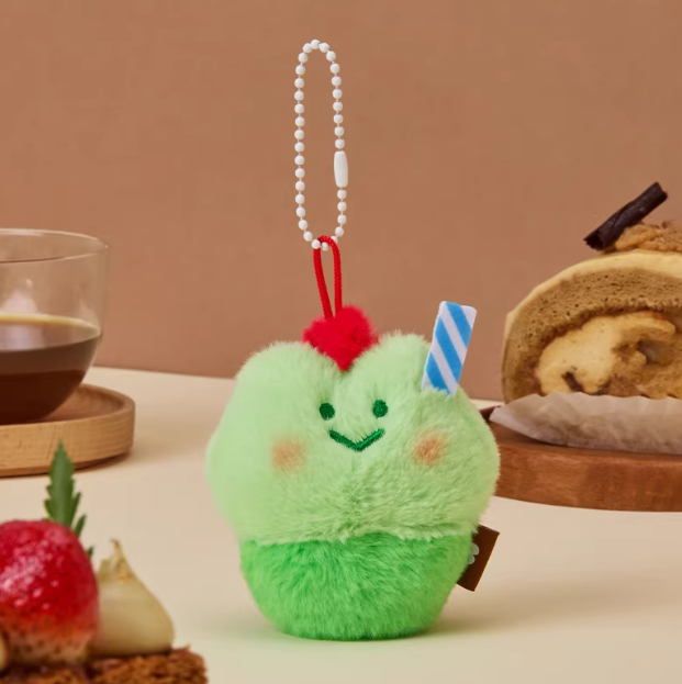 Line Friends - Minini Dessert Cafe Furry Keychain