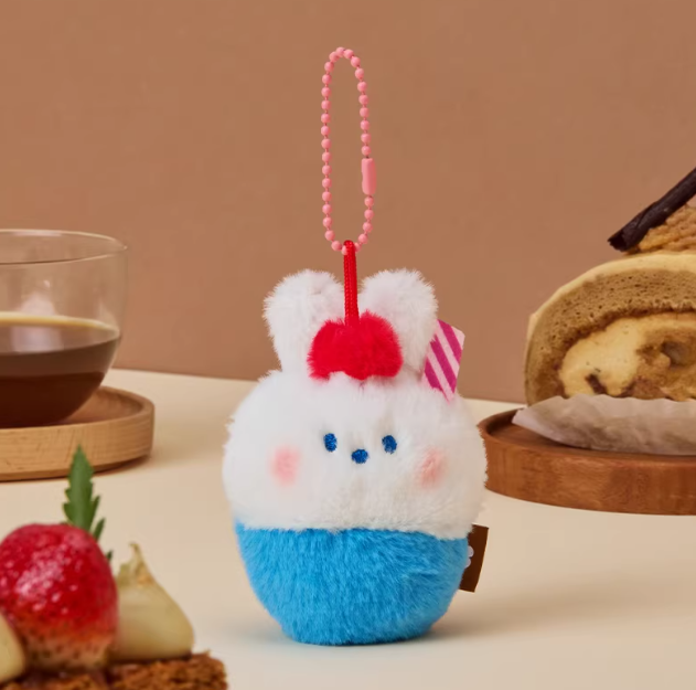 Line Friends - Minini Dessert Cafe Furry Keychain
