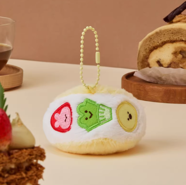Line Friends - Minini Dessert Cafe Furry Keychain