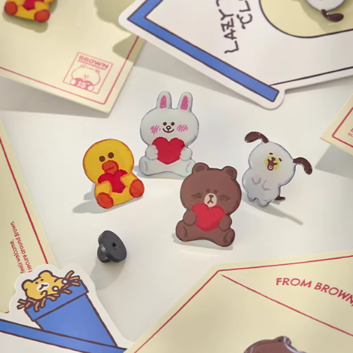 Line Friends - 15TH Edition Cartoon Badge