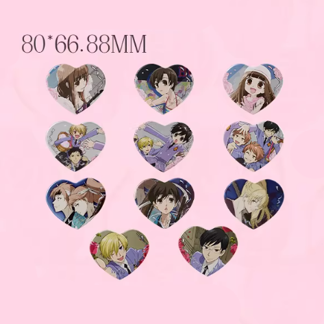 Oran High School Host Club - Heart Shaped Badge