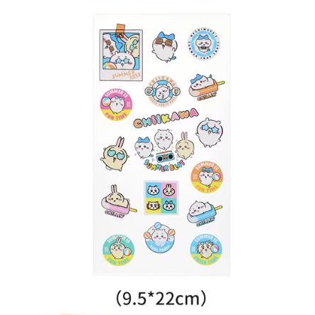 Chiikawa - Summer Series - Transfer Stickers