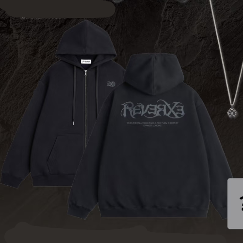 EXO - REVERXE HOODED SWEATSHIRT CARDIGAN
