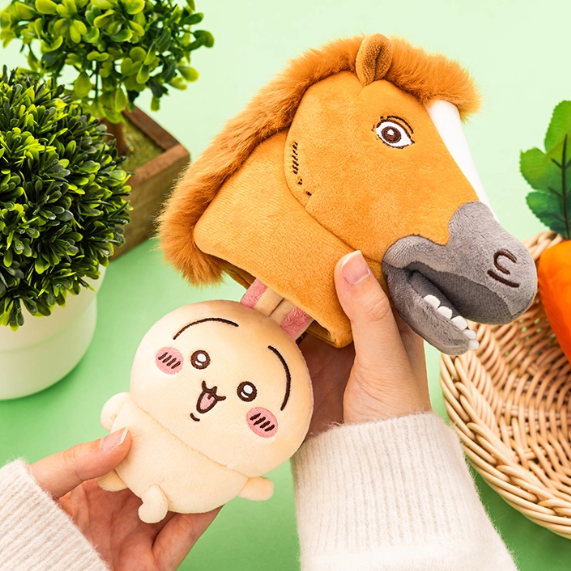 Chiikawa - Wearing Horse Faced Usagi Plush Pendant