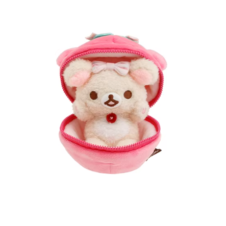Rilakkuma - Strawberry Cup Shaped Doll