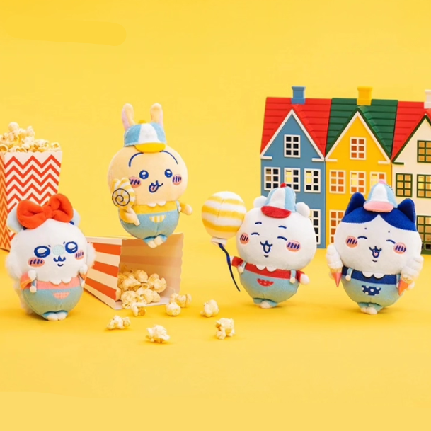 【Pre-Order】Chiikawa - Amusement Park Series Plush Keychains
