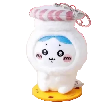 Chiikawa - Sushi Plate Plush Keychain