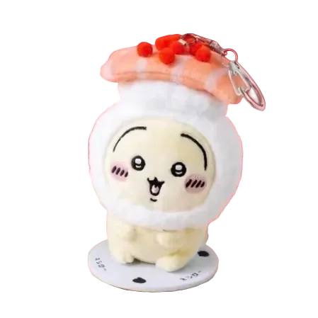 Chiikawa - Sushi Plate Plush Keychain