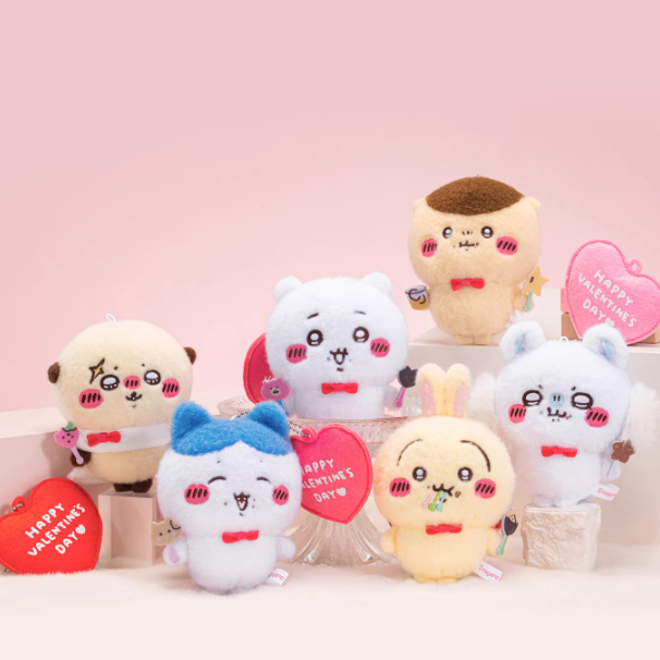 Chiikawa - Valentine's Day Series Plush Keychains
