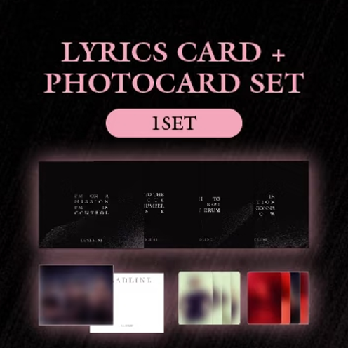 BLACKPINK - LYRICS CARD +PHOTOCARD SET