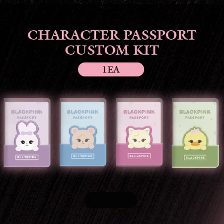 BLACKPINK - CHARACTER PASSPORTCUSTOM KIT