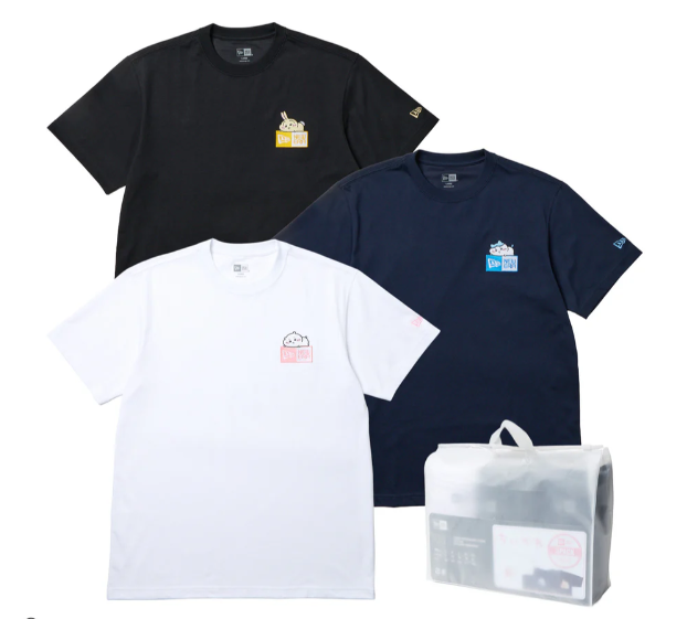 【Pre-Order】Chiikawa - New Era Series - 3-Pack Short Sleeve Performance T-Shirts Chiikawa / Chiikawa, Hachiware, and Rabbit Designs in White/Black/Navy