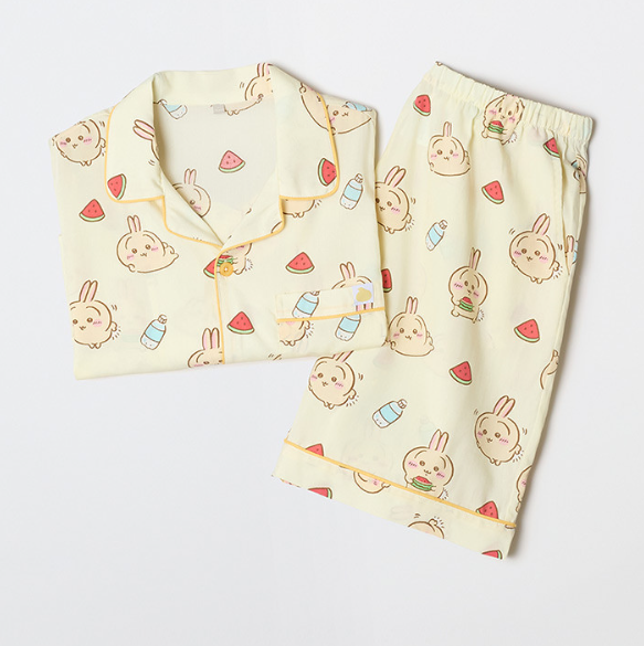 【Pre-Order】Chiikawa x Spao - Summer Short Sleeved Pajamas Usagi
