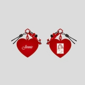 Jennie × Miniso - Heart Shaped Plush Card Holder Charm