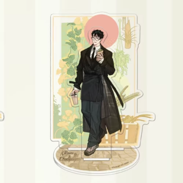 Roses and Champagne - Acrylic Double Insert Standee