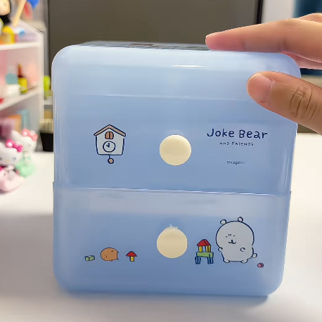 Joke Bear - Desktop Flip Top Drawer Storage Box