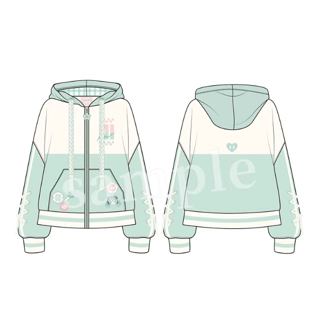 Hatsune Miku - Embrace the Future Floral Hooded Jacket/T-Shirt