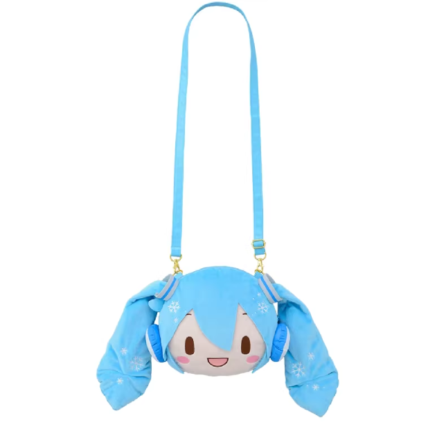 Hatsune Miku - Snow Future Fuwa Petit Large Face Shoulder Bag
