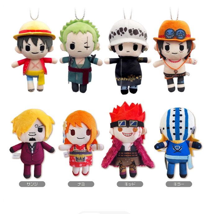 ONE PIECE - Palm Plush Toy V1-V5