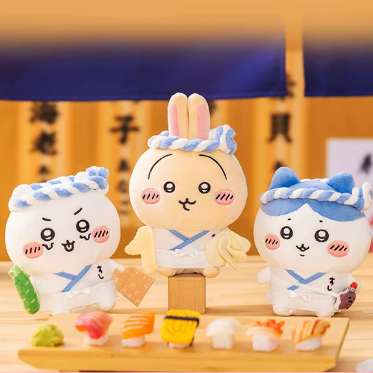 Chiikawa - Sushi Series Sitting Plush Toys