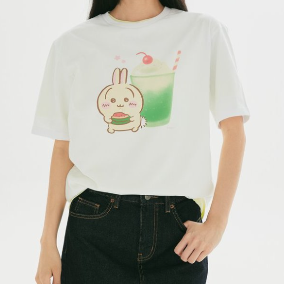 【Pre-Order】Chiikawa x Spao - Short Sleeved T-Shirt Usagi