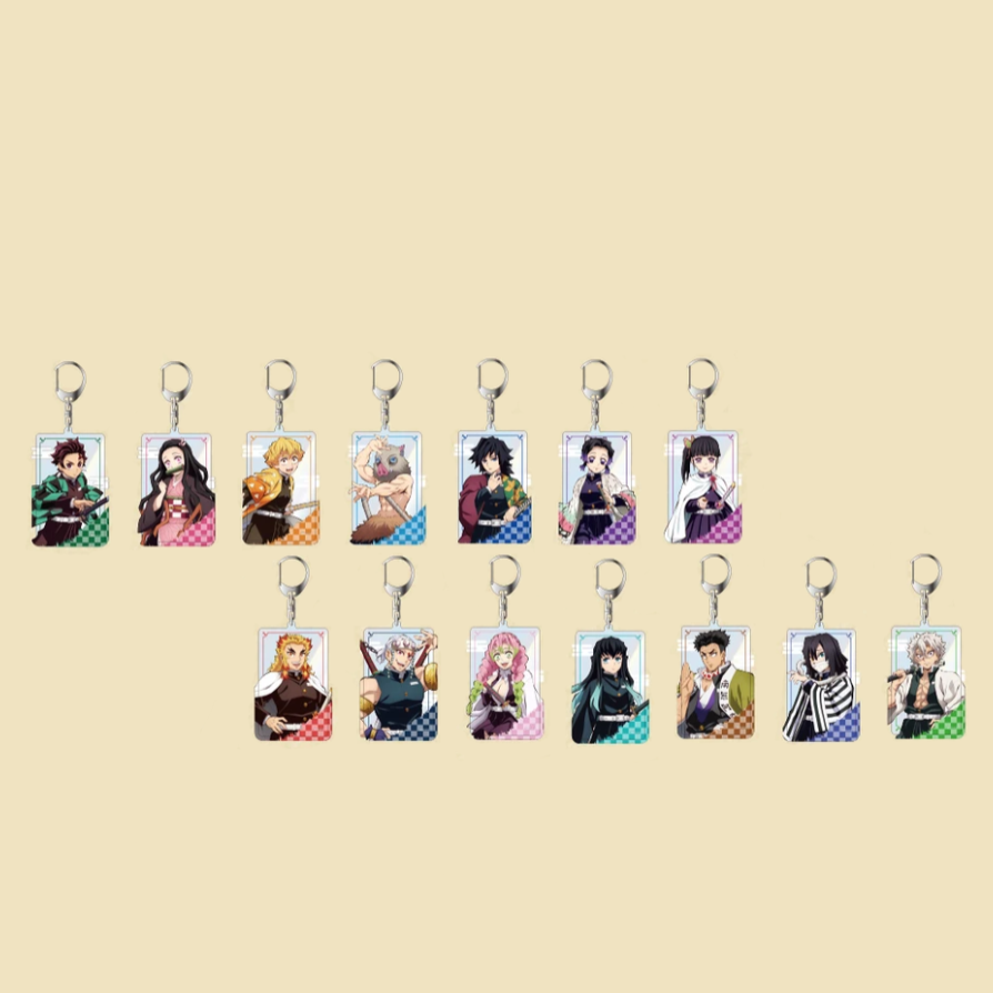 【Pre-Order】Demon Slayer - Laser Acrylic Keychain (Full Body Art)