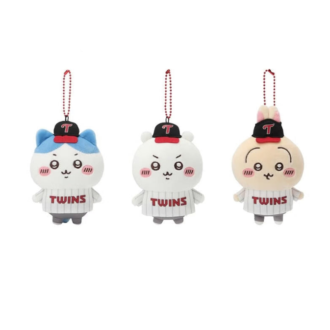 【Pre-Order】Chiikawa X LG Twins - Plush Keychain