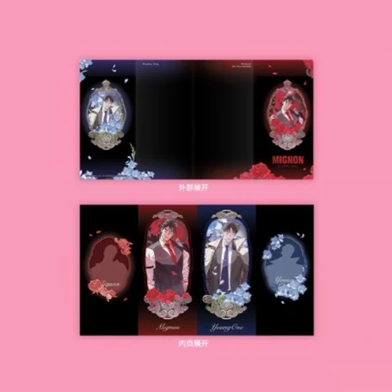 【Pre-Order】Mignon - Scarlet & Blue Folding Screen Shikishi