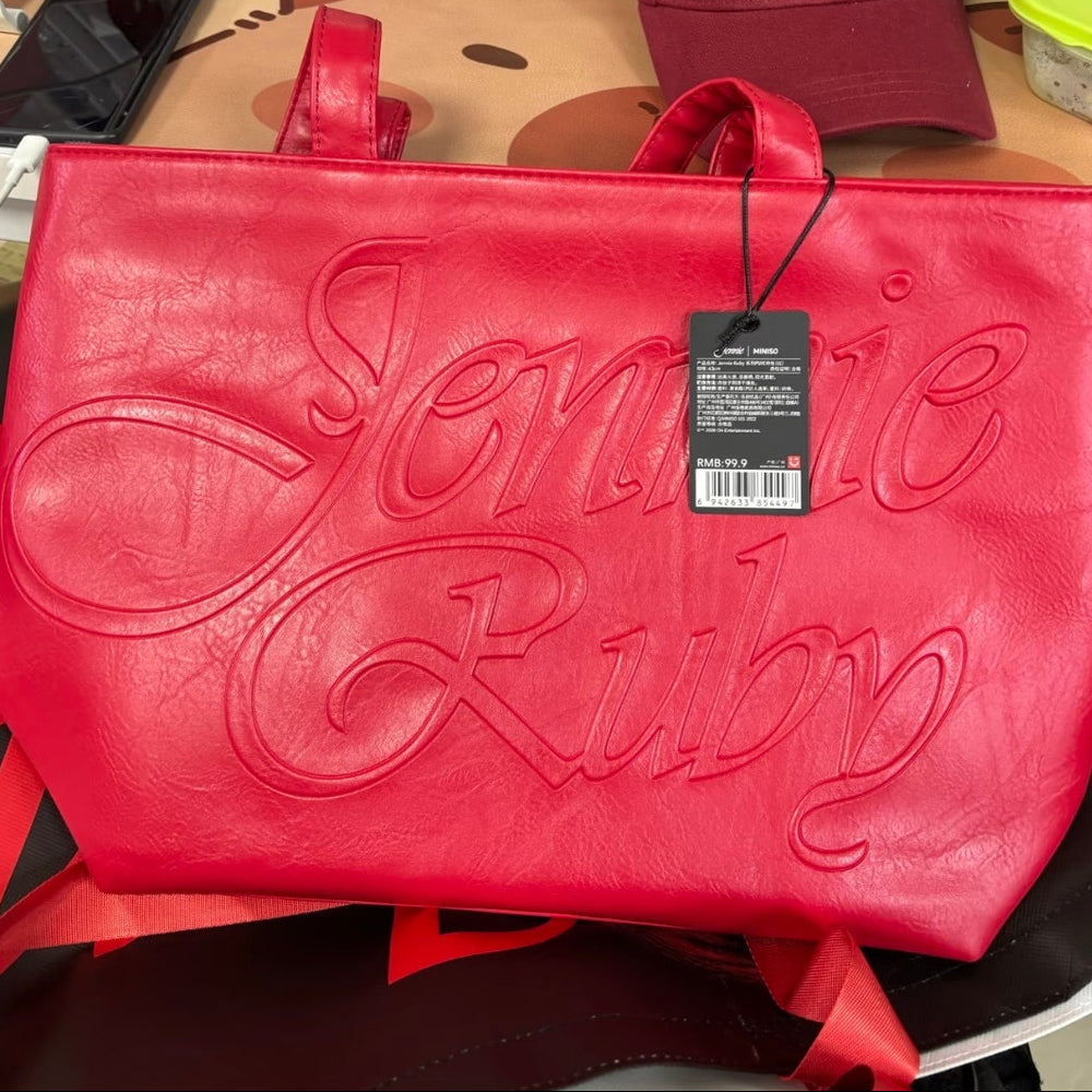 Jennie × Miniso - PU Tote Bag
