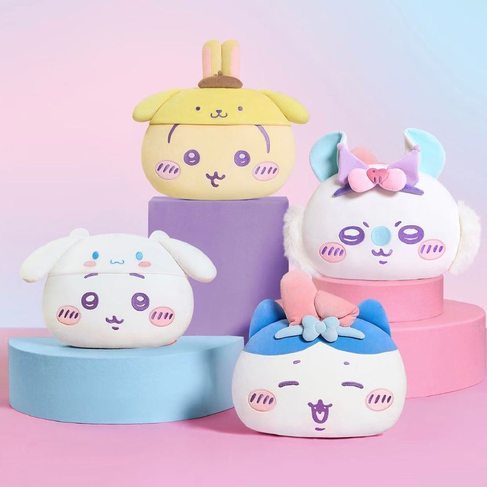 Chiikawa x Sanrio Characters - Head Shaped Pillow