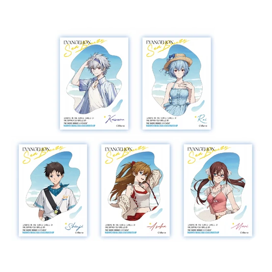 【Pre-Order】Evangelion - Sea Breeze - Paper-Clip Photo Card Blind Box
