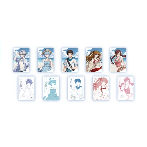 【Pre-Order】Evangelion - Sea Breeze - Water-Feel Envelope Postcard Set Blind Box